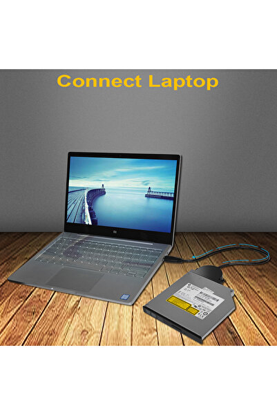 Choice كابل بيانات USB 2.0 DeepFox كابل USB 2.0 SATA كابل محرك أقراص CD/DVD-ROM كابل محول محرك بصري لـ