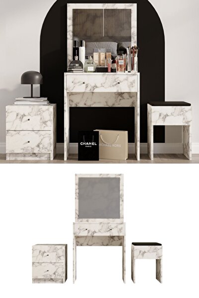 DECORMET NİCE MAKYAJ MASASI CARRARA MARBLE