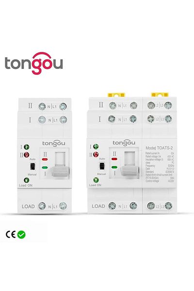 Choice 4P 63A 220V TONGOU Din Rail 2P 4P ATS Dual Power Automatic Transfer Switch Electrical Selector Switc
