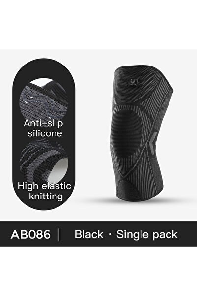 Choice دعامة ركبة احترافية L AB086-BK ضاغطة للركبة، دعامات ركبة سيليكون مضادة...