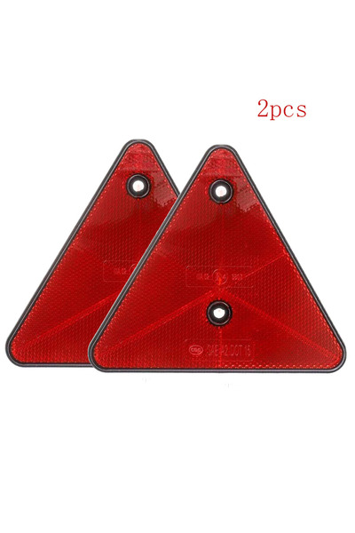 Choice 2 قطعة عاكسات مثلثة حمراء عاكسات خلفية تحذير السلامة للمقطورة والدراجة...