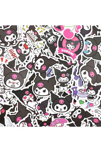Choice Kuromi 50pcs Stickers Cute Cinnamoroll Kuromi My Melody Sticker For Laptop Phone Case Girls Sanrio M