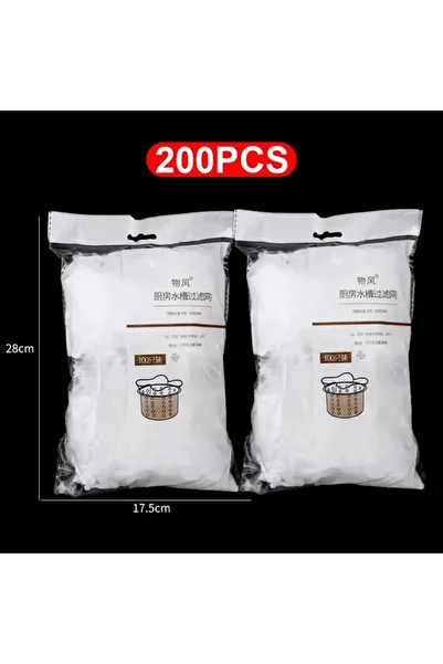Choice 200pcs 200/100/50pcs Disposable Sink Filter Mesh Bags Kitchen Sink Strainer Drain Hole Anti-blocking
