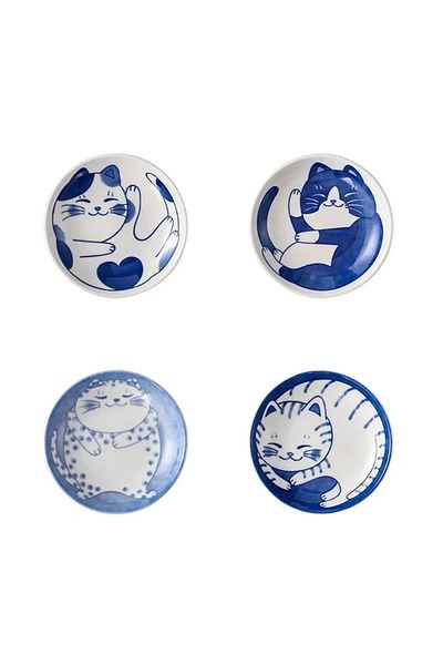 Choice 2x10cm 4pcs Mixed 4pcs Ceramic Sauce Dishes Sushi Plate Tableware Japanese Style Dessert Creative Cu