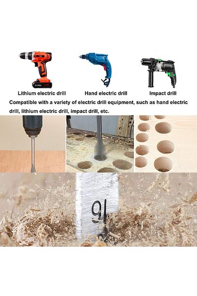 Choice 40 Mm 1pcs 10-55mm Durable Woodworking Tool Sets Flat Drill Long High-carbon Steel Wood Flat Drills