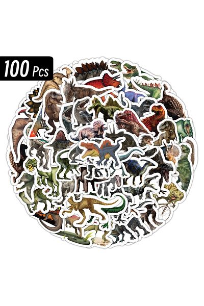 Choice 10/50/100pcs Funny Dinosaur Stickers Cartoon Decals Toy Stationery Guitar Phone Bicycle Laptop Lu...