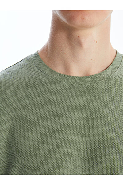 LC Waikiki Ανδρικό μπλουζάκι με κοντό μανίκι χτενισμένο βαμβακερό λαιμό