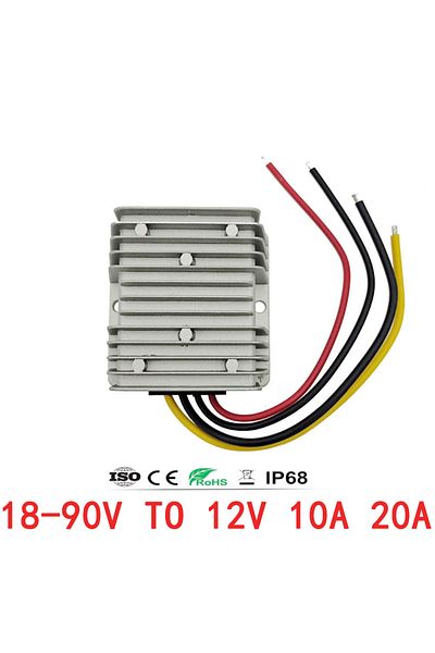 Choice 12v 24v(18-36V) 10a 24v 36v 48v 60v 72v 18-90v To 12v 10a 20a Dc Dc Converter Step Down Voltage Regu