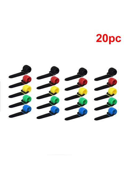 Choice 20pcs 10/20pcs Fishing Rod Tie Strap Holder Strap Suspenders Fastener Hook Loop Cable Cord Tie Belt