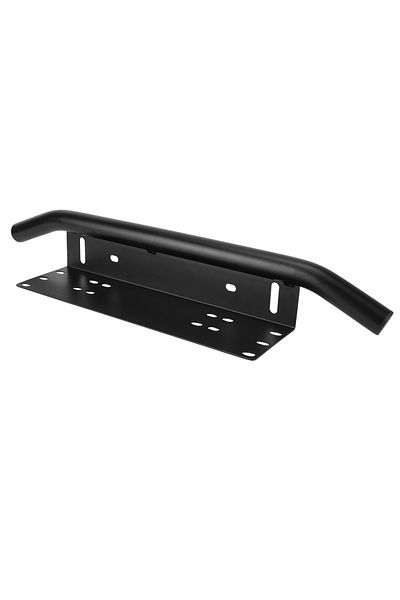 LEEPEE Black Front Bumper License Plate Off Road Led Light Bar Frame Holder Log Light Mount Bracket Univers