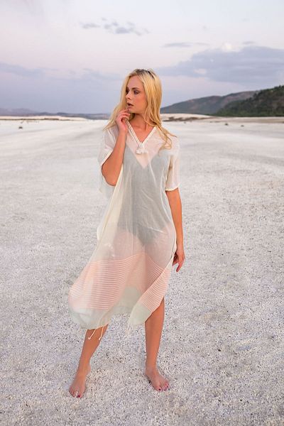 Barine Pink Dandelion Caftan