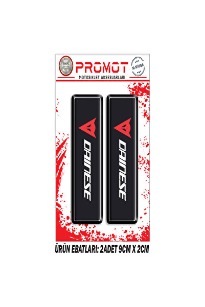 MOTOSEPETİM DAİNESE ÖN MAŞA 3D KABARTMALI 2'Lİ DAMLA STİCKER 1