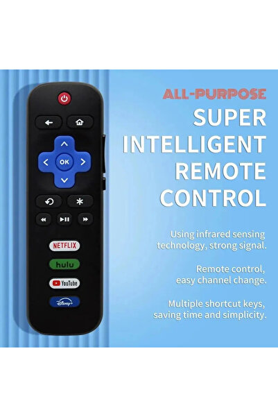 Choice black RC280A Replacement Remote Applicable for Roku TV 55UP120 32S4610R 50FS3750 32FS3700 32FS4610R