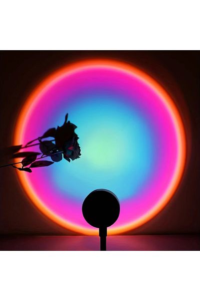 Choice Purple Led Sunset Lamp Usb Rainbow Neon Night Light Projector Lamp Room Phone Self Photography Atmos