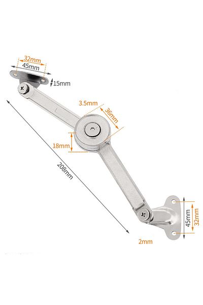Choice C Type Hydraulic Randomly Stop Hinges Kitchen Cabinet Door Adjustable Polish Hinge Furniture Lift Up