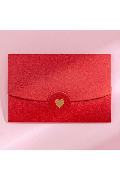 Choice Red Wine (10 PIECES/LOT) 10.5cm*7cm Small Greeting Card Name Card Envelope Hot Stamping Love Pearles