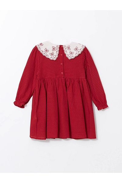 LC Waikiki Lcw Baby Collar Embroidered Girl's Dress
