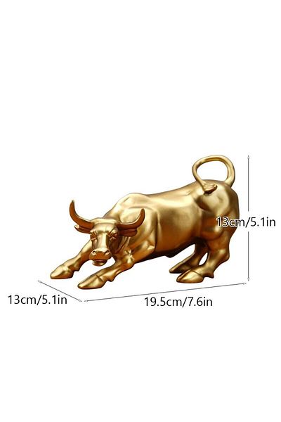 Choice Rdw020-gd Northeuins Wall Street Bull Market Resin Ornaments Feng Shui Fortune Statue Wealth Figurin