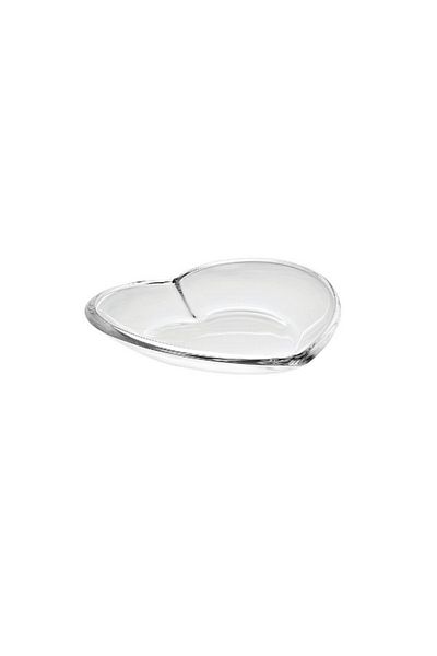 Vidivi Cuore High Definition Glass Heart Shaped Plate 19.5 x 20cm