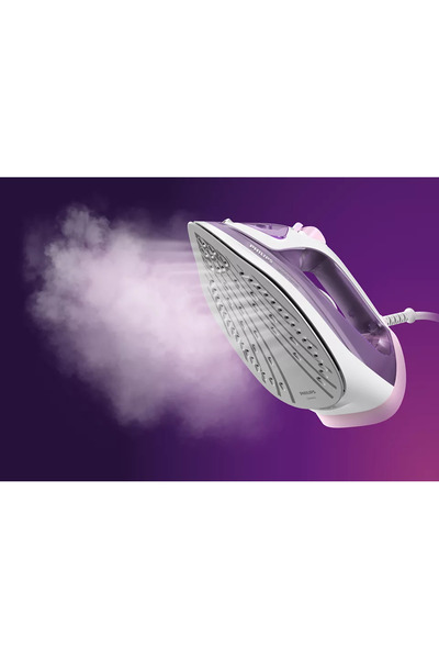 Philips Fier de calcat Philips DST3010/30, 2000W, Talpa ceramica, Sistem antipicurare, Mov