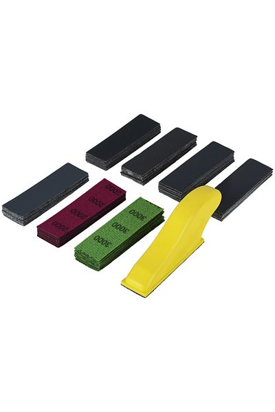 Choice 70pcs 70pcs Diy Hand Sandpaper Mini Sander Kit Loop Sander Paper Assorted Grit Wet Dry Sanding Strip