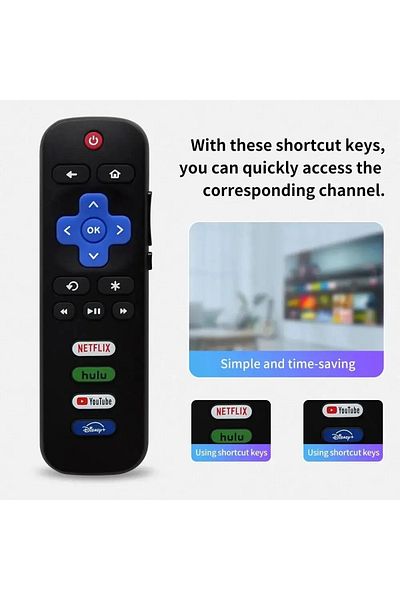 Choice Black Rc280a Replacement Remote Applicable For Roku Tv 55up120 32s4610r 50fs3750 32fs3700 32fs4610r