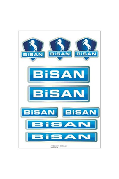 MOTOSEPETİM BİSAN BİSİKLET KADRO STİCKER SETİ 03