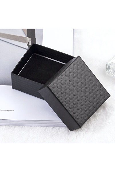 Choice صندوق مجوهرات أسود مقاس 7*7 سم لصناديق الهدايا وصناديق القلائد وصناديق...