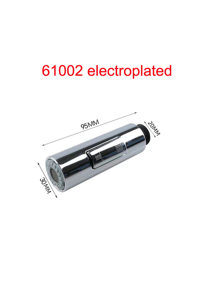 Choice فوهة رشاش صنبور مطبخ قابلة للسحب مطلية بالكهرباء 61002، رشاش دش متين م...