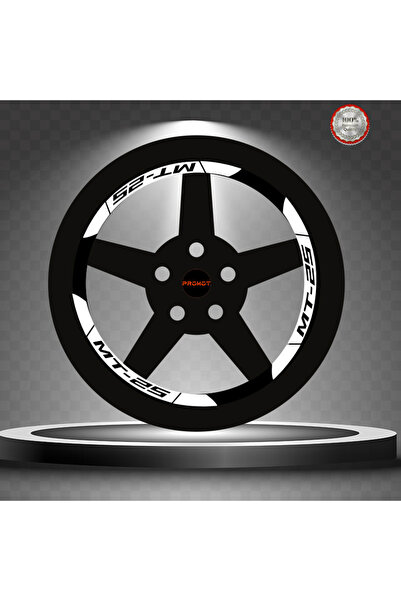 PROMOT MT-25 JANT ŞERİDİ  GENİŞ REFLEKTİF BEYAZ JANT ŞERİDİ GECE PARLAYAN MODEL