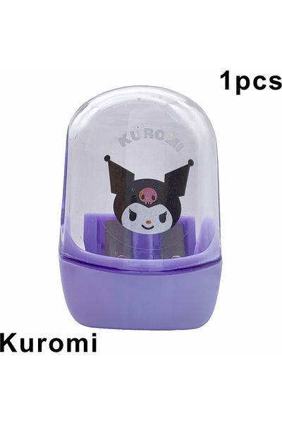 Choice Anime Hello Kitty Kuromi Melody Double Hole Pencil Sharpener Cute Cartoon Portable Pencil Sharpen...