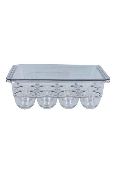 Felli Square Shape Plastic Refrigerator Egg Holder with Cover Small