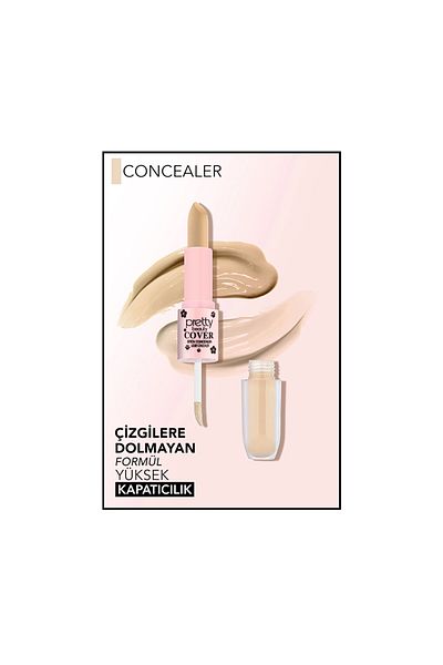 Pretty Pb-410 Cover Stick & Liquid Concealer No:02