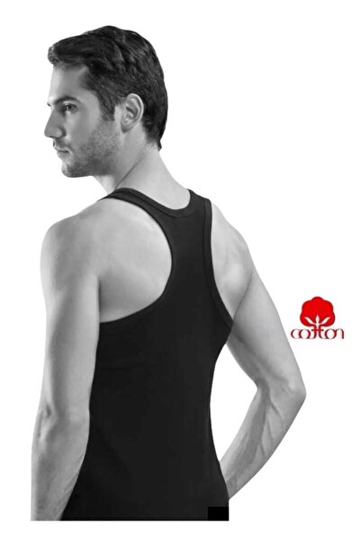 ByDon 5 Men's Strappy Rib Sportsman (Rambo) Undershirt 100% Cotton