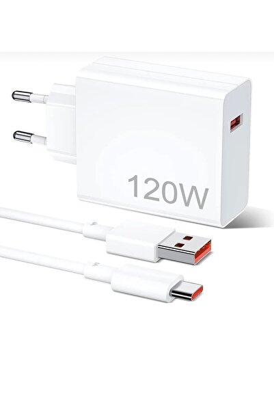 kens teknoloji Xiaomi Redmi Samsung Uyumlu 120 Watt Type-c Süper Turbo Hızlı Şarj Aleti (ÜST KALİTE ÜRÜN)