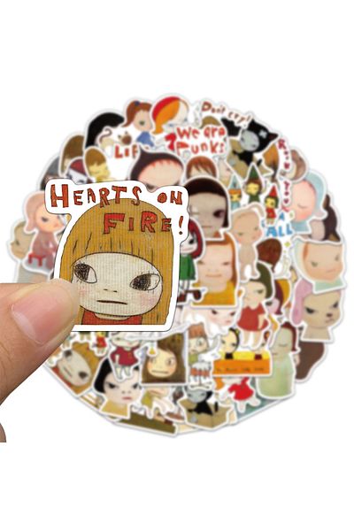 Choice 50pcs 50/100/150pcs Yoshitomo Nara Stickers Cute Handbooks Material Phone Cases Laptop Suitcases Wat