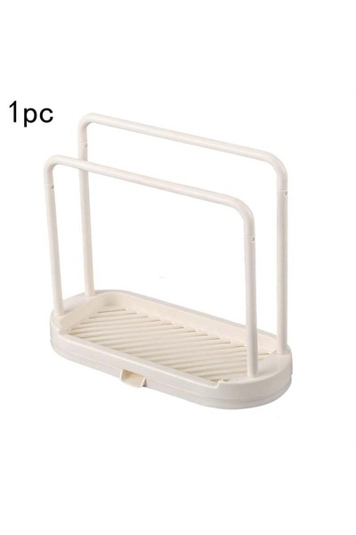 Choice حامل تصريف ممسحة مطبخ رمادي قطعة واحدة، ملحقات مطبخ، رف تصريف مغسلة، س...