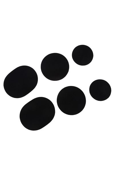Choice Black 6 Pieces 4/6pcs/set Sports Shoe Fabric Repair Patch Heel Anti Wear Mesh Lining Hole Subsidy Se