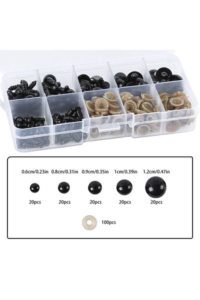Choice Set5 Kraball Plastic Eyes Set Black Plush Safety Eyes Eyeball Doll Accessories For Teddy Bears Toys