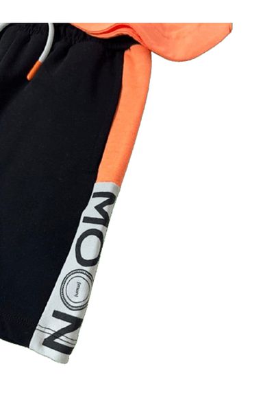 nk kids Boy's Double Suit Bimont Air Neon Printed Orange - Black