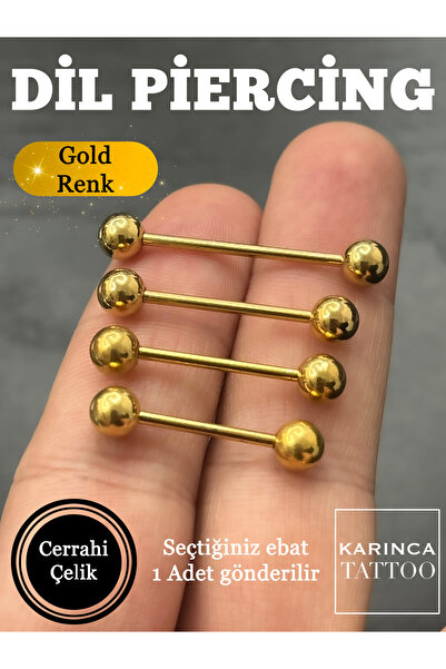Karınca Piercing Dil Piercing Tongue Cerrahi Çelik