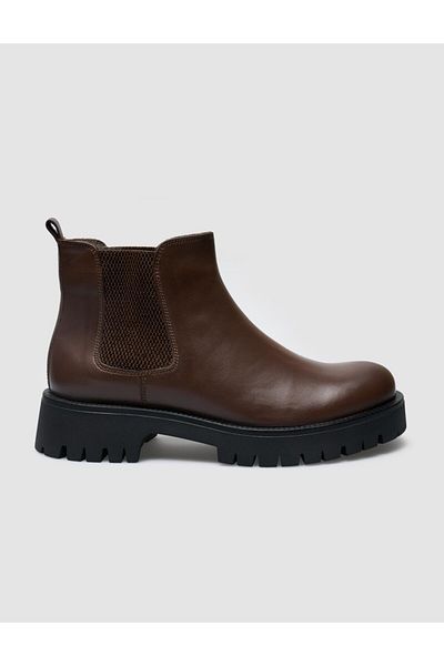 Cabani 100% Genuine Leather Brown Women's Casual Boots