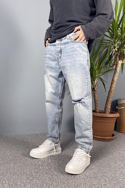 Alışveriş Sokağı Ice Blue Ripped Jeans