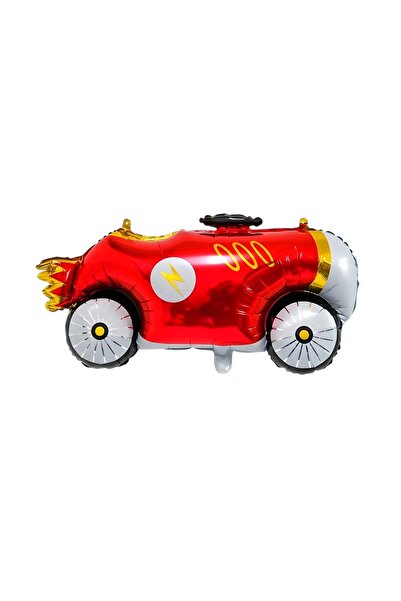 parti sürprizi بالون فويل ملون كبير الحجم على شكل سيارة سباق قطعة واحدة