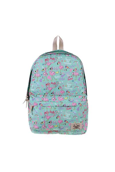 KAUKKO Раница Nature Mint Flamingo K1319