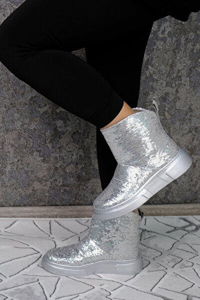 Milano Glitzura kadın bot ayakkabı hakiki deri