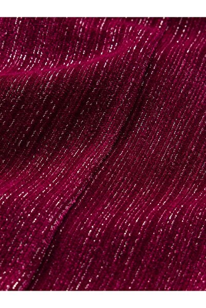 GAP Kız Çocuk Kırmızı Parlak Kadife Flare Legging Tayt