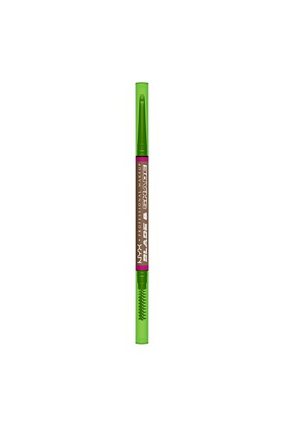 NYX Professional Makeup Blade & Shade, Dual Edged Brow Pencil, Up to 16HR wear, Taupe