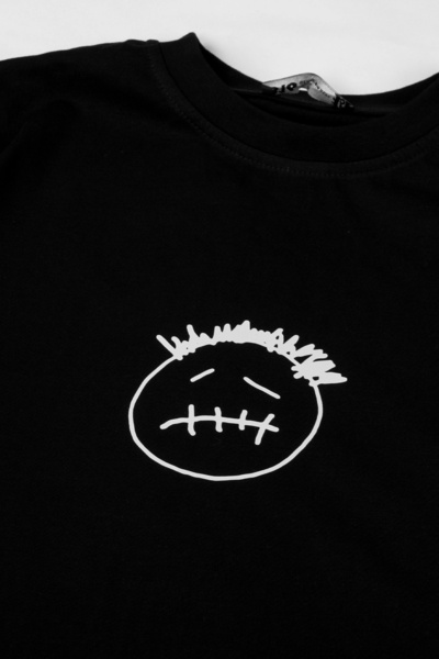 Sekizbiraltı Чорна унісекс футболка з принтом Cactus Jack в стилі "оверсайз