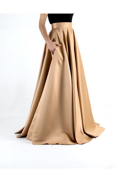 HSNLİFE Dense kilograme Fusta din satin Fusta rochie de seara